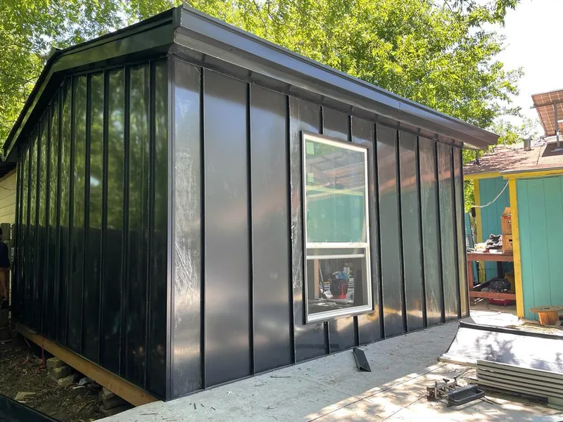 Black standing seam metal wall panels for Roof Inspection in Havre de Grace